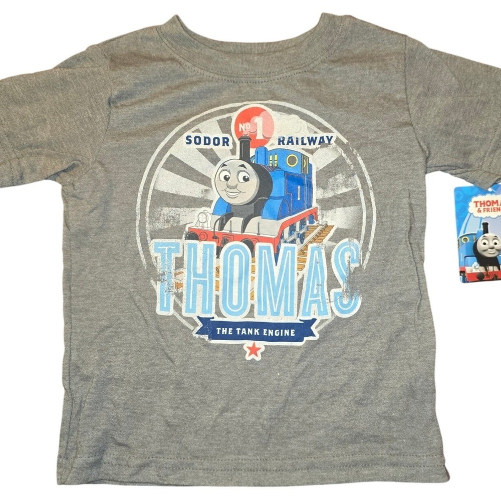 Thomas and Friends Size 24 Months Brand New Gray T-shirt Trains